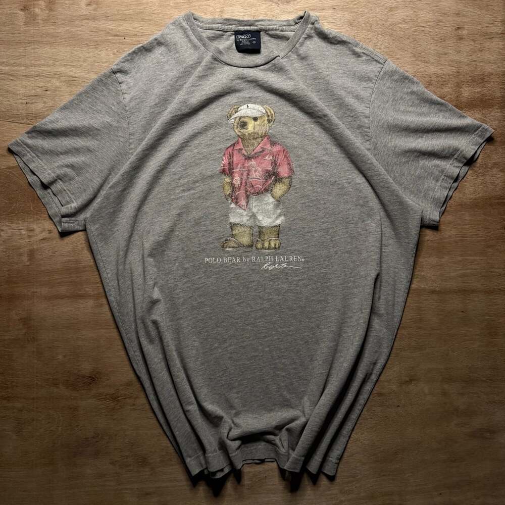 Vintage Polo Ralph Lauren Polo Bear T Shirt XL Faded Distressed Graphic Tee